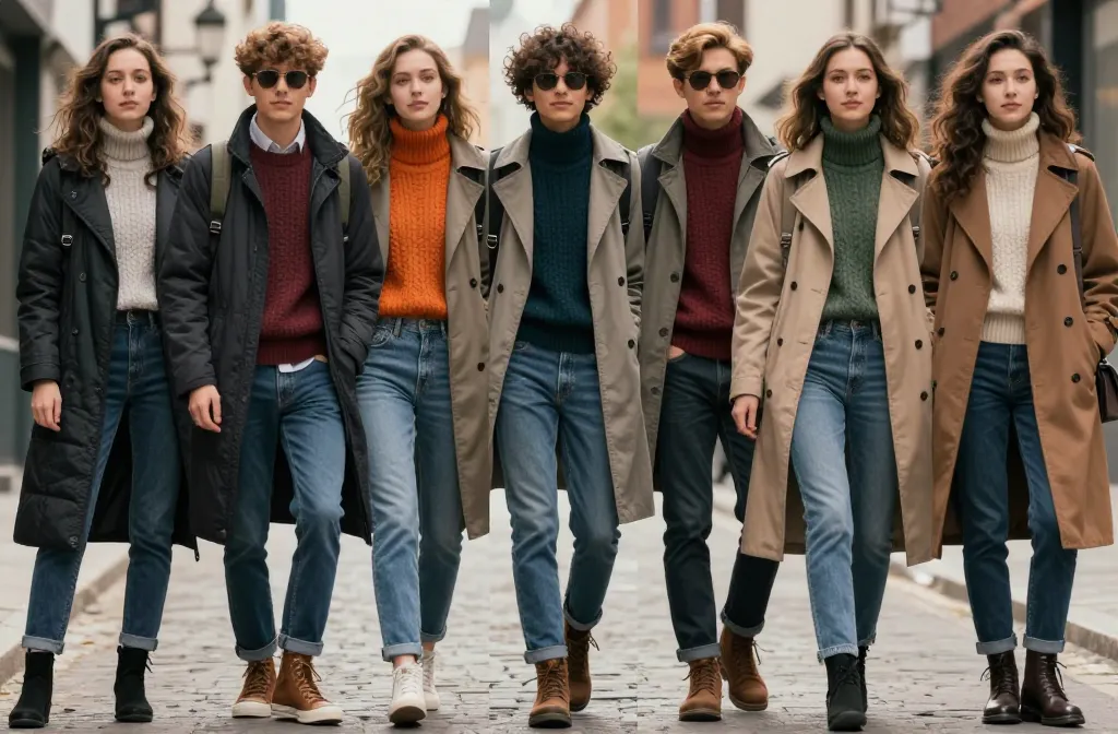 6 Layered Weekend Outfits for Cold Weather