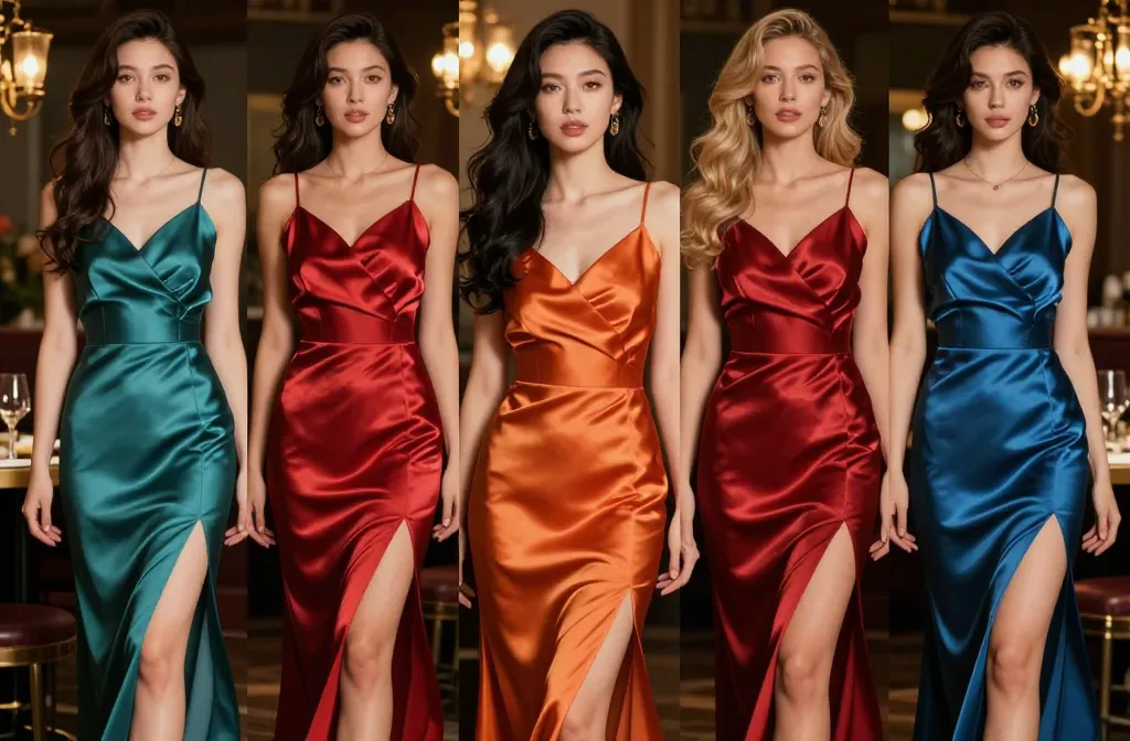 5 Satin Dress Date Night Looks You’ll Love And Wear On Repeat