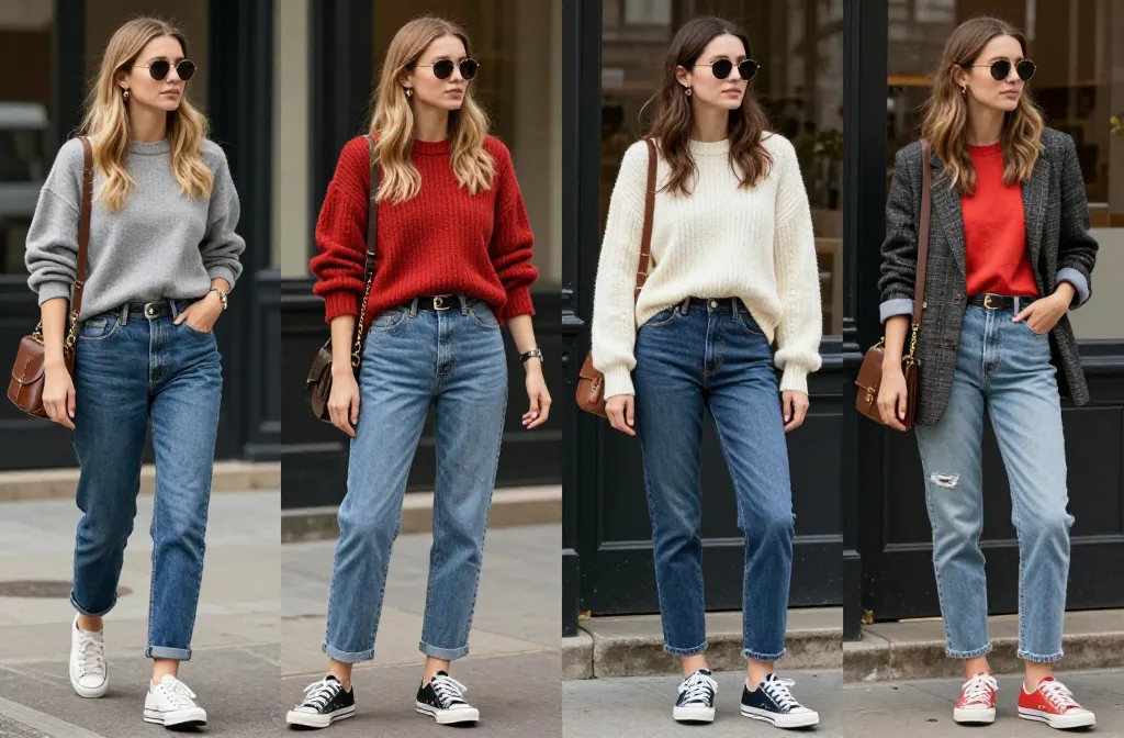 4 Effortless Date Night Outfit Ideas With Sneakers That Still Look Chic